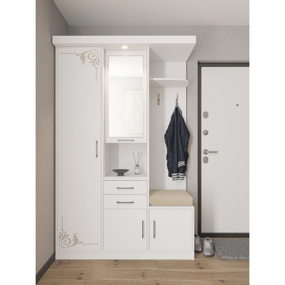 Прихожая Силуэт 1 (артвуд светлый/пепельный)